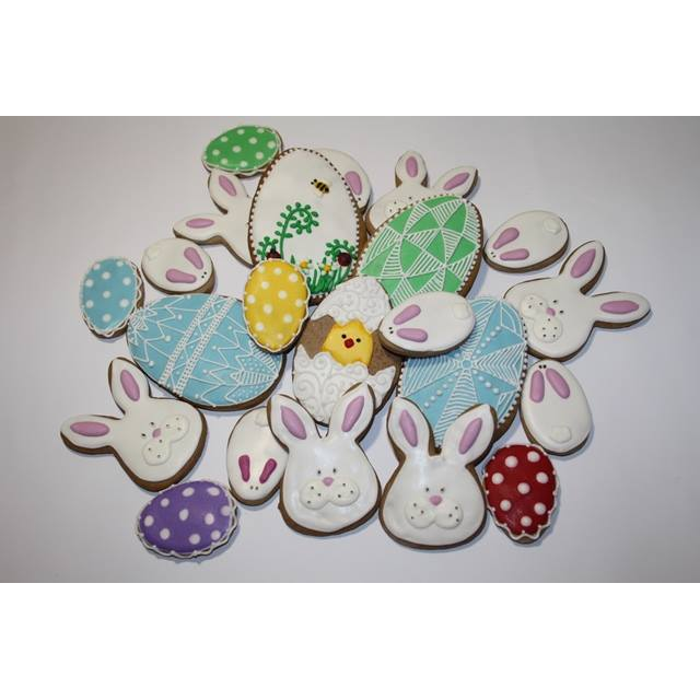 Майстер-клас для дітей по розпису пряників "Великодні зайчики"