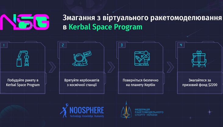 Віртуальний космос, реальні виклики і грошові призи: українську молодь запрошують долучитися до рятувальної місії на Noosphere Space Games